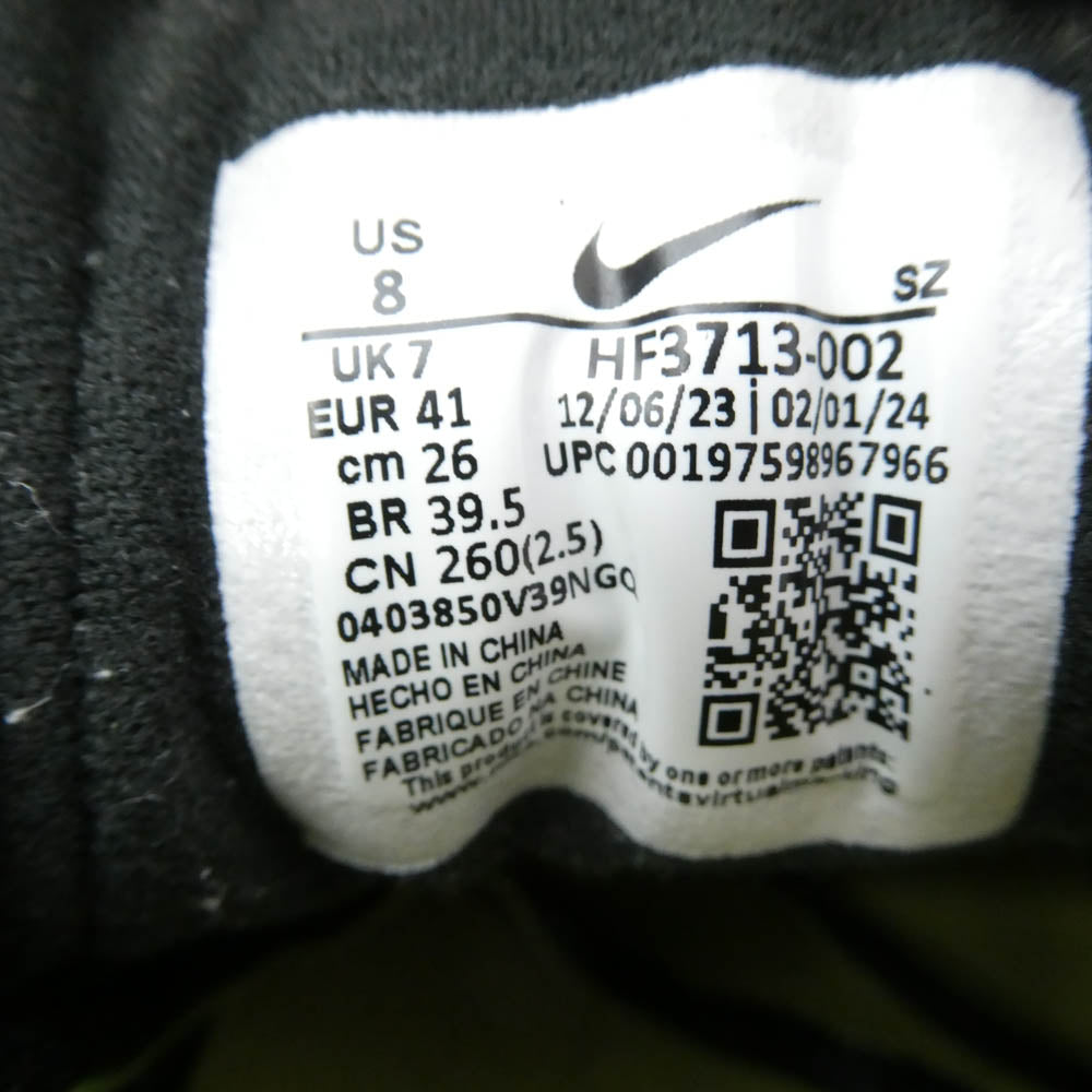 NIKE ナイキ HF3713-002 × HUF ハフ Air Max 1 Anthracite and Medium Grey エアマックス1 ローカットスニーカー グレー系 グリーン系 26cm【中古】