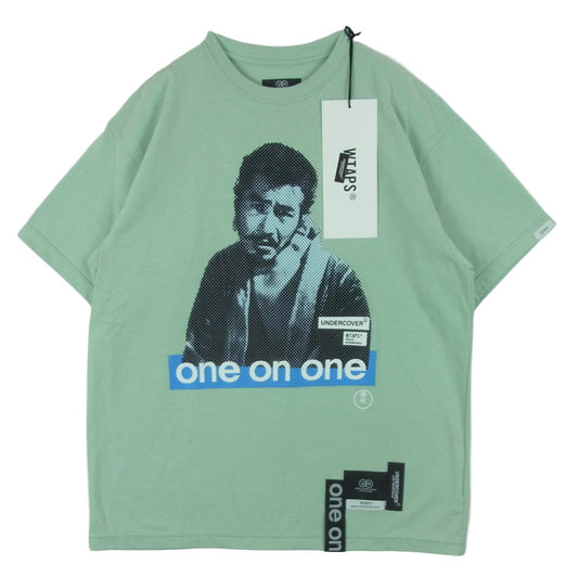 UNDERCOVER アンダーカバー 25SS UC2E9802-4 WTAPS ダブルタップス one on one 七人の侍 半袖 Tシャツ ライトグリーン系 ミントグリーン系 1【中古】