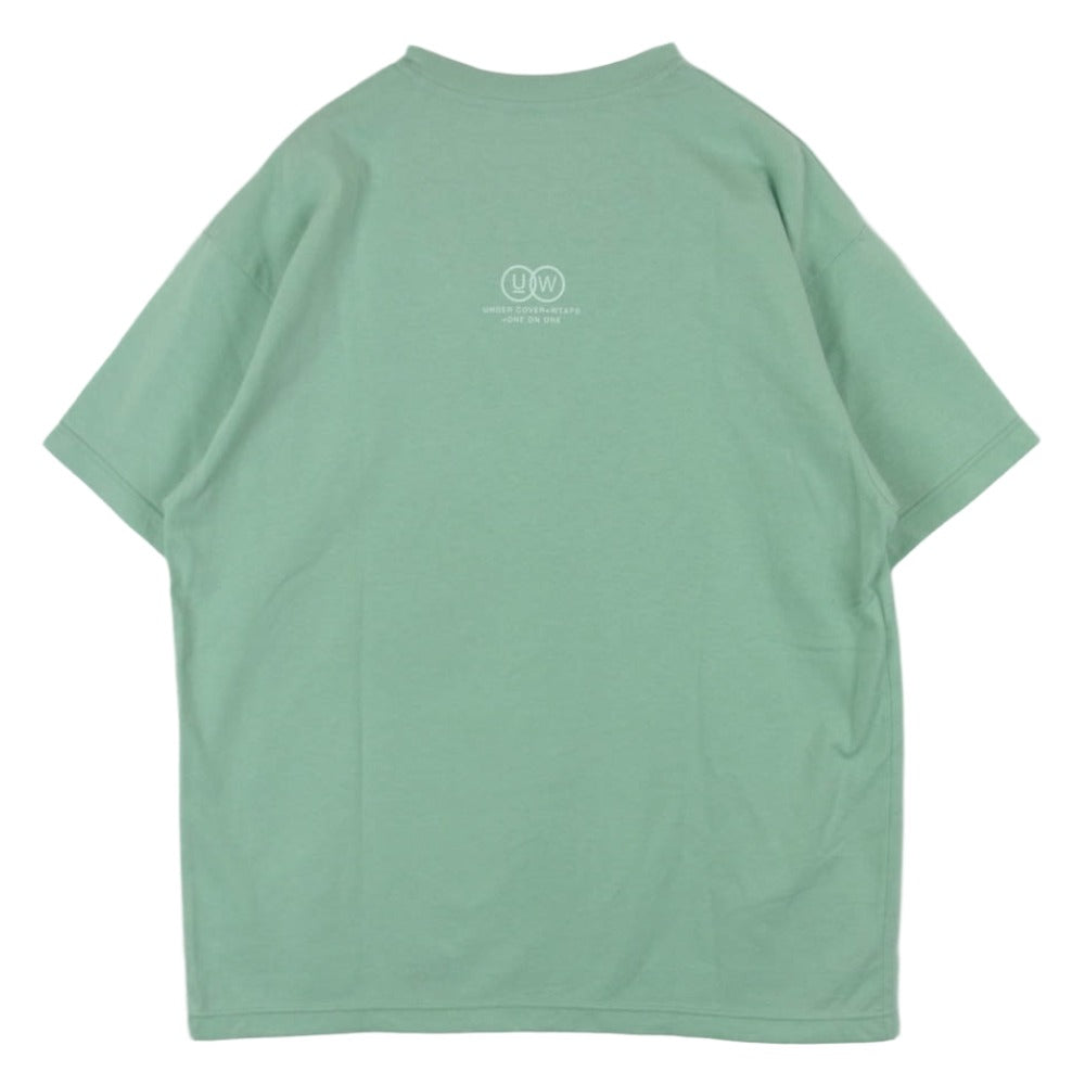 UNDERCOVER アンダーカバー 25SS UC2E9802-4 WTAPS ダブルタップス one on one 七人の侍 半袖 Tシャツ ライトグリーン系 ミントグリーン系 1【中古】