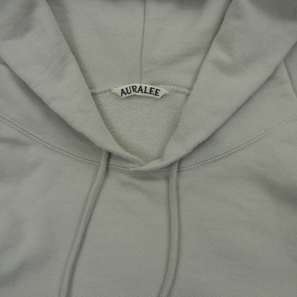AURALEE オーラリー 20SS A20SP01GU SUPER SOFT SWEAT BIG B/O スーパー ソフト スウェット プルオーバー パーカー フーディー ライトグレー系 4【中古】
