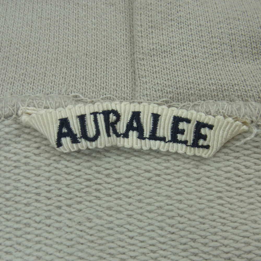 AURALEE オーラリー 20SS A20SP01GU SUPER SOFT SWEAT BIG B/O スーパー ソフト スウェット プルオーバー パーカー フーディー ライトグレー系 4【中古】