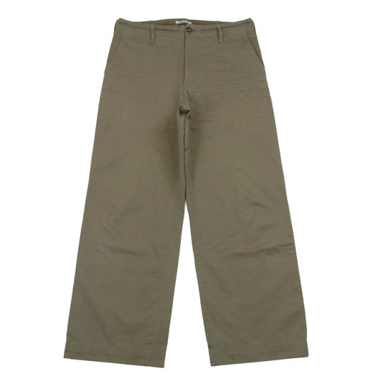AURALEE オーラリー 19AW A9AP01CN WASHED FINX CHINO PANTS ウォッシュド フィンクス チノ パンツ トラウザー ベージュ系 グレイッシュベージュ系 4【中古】