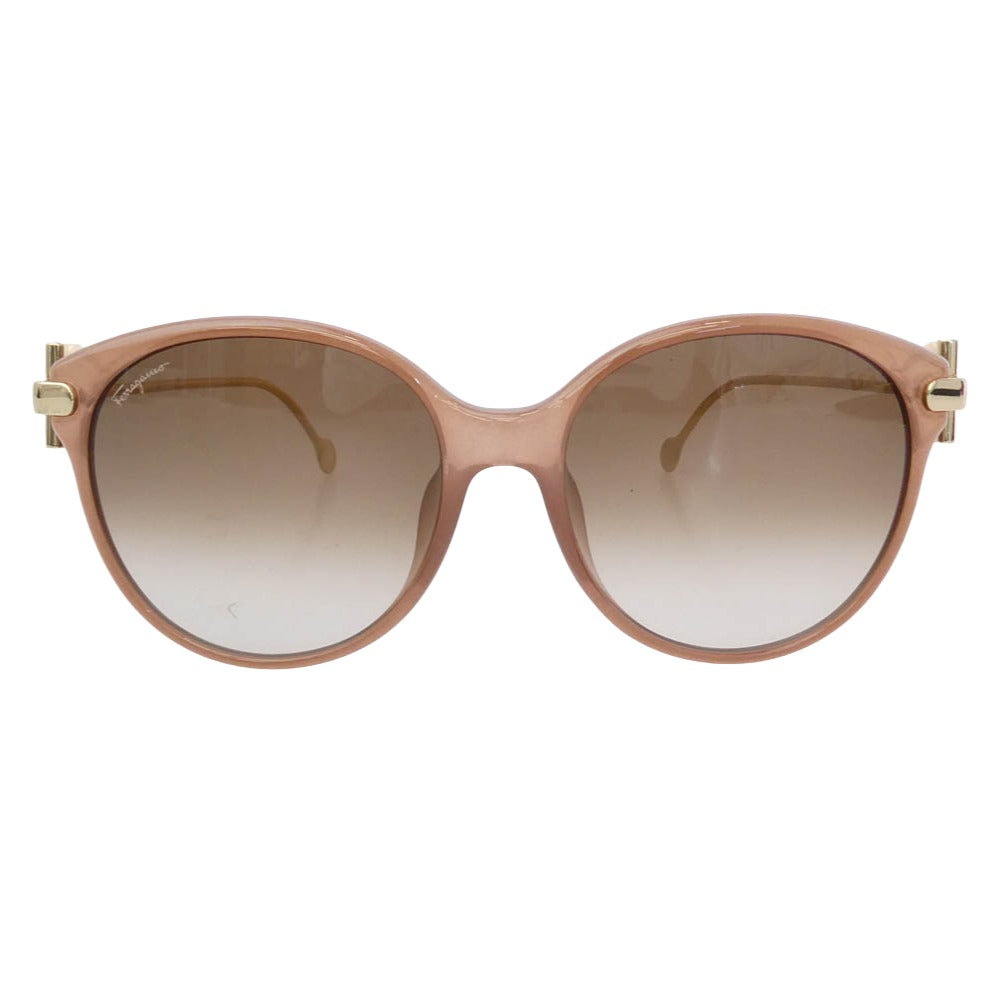 Salvatore Ferragamo サルヴァトーレフェラガモ SF934SK グラデーションレンズ サングラス ブラウン系 ゴールド系 58□17 140【中古】