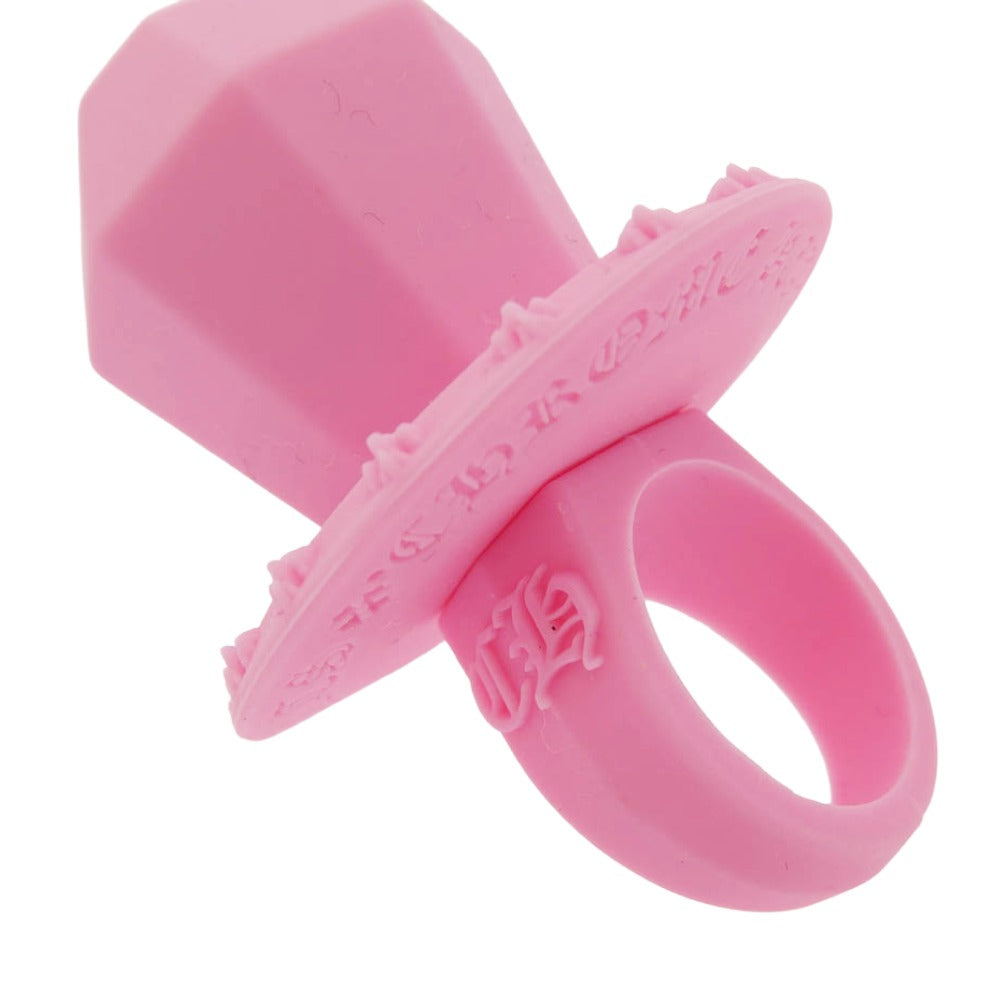 CHROME HEARTS クロムハーツ（原本無） RING POP-SLCN シリコンラバー ポップ リング ピンク系 12号【美品】【中古】