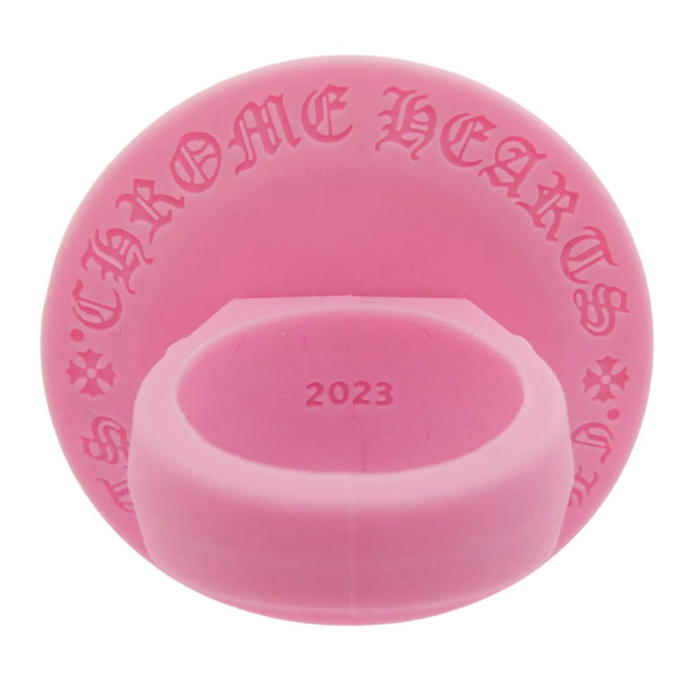 CHROME HEARTS クロムハーツ（原本無） RING POP-SLCN シリコンラバー ポップ リング ピンク系 12号【美品】【中古】