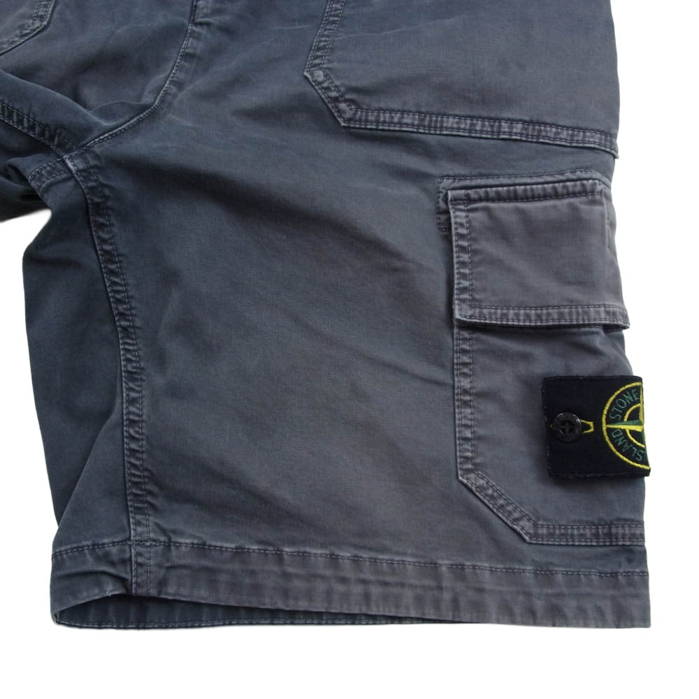 STONE ISLAND ストーンアイランド 7815L0904 Bermuda Cargo Shorts バミューダ ロゴパッチ カーゴ ショートパンツ ショーツ グレー系 29【中古】