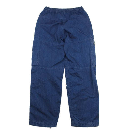 STONE ISLAND ストーンアイランド K2S153100045S00J3 Hollow Fiber Nylon Indigo-tc インディゴ染め コンパスパッチ ナイロン カーゴパンツ インディゴブルー系 28【中古】