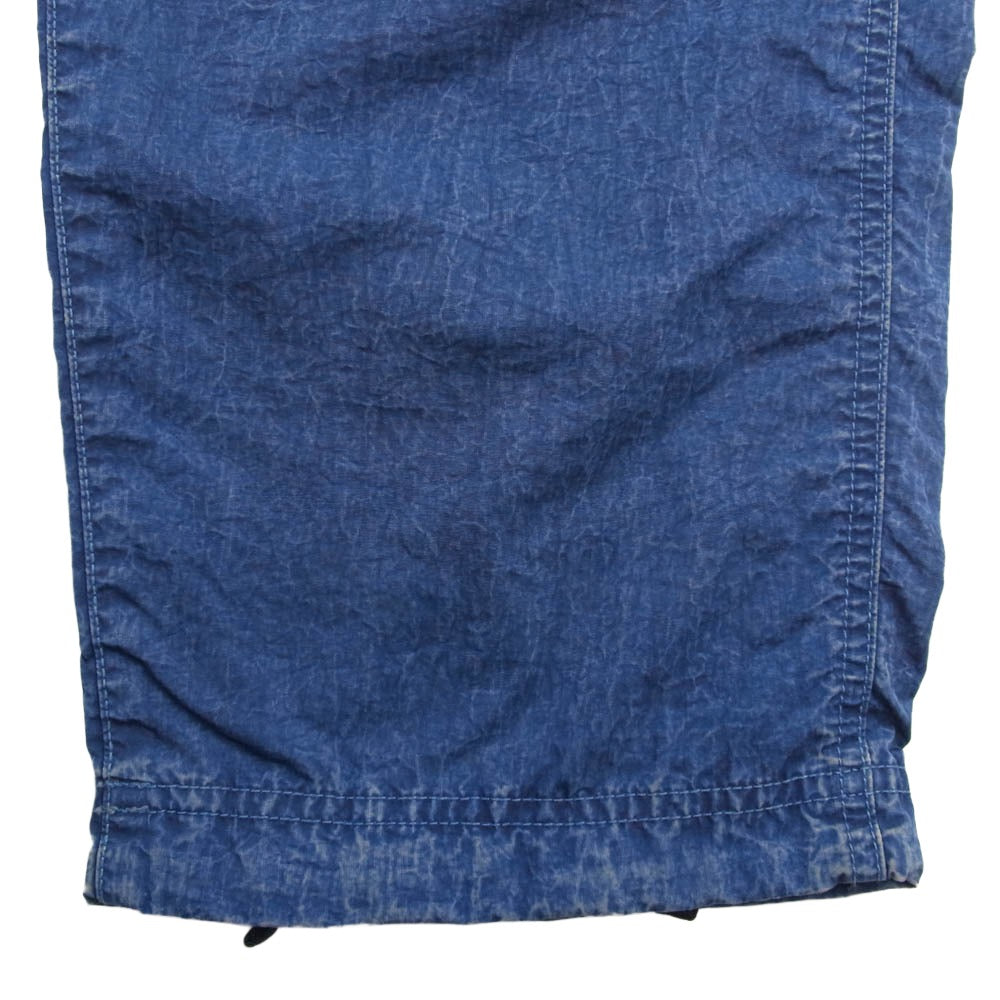 STONE ISLAND ストーンアイランド K2S153100045S00J3 Hollow Fiber Nylon Indigo-tc インディゴ染め コンパスパッチ ナイロン カーゴパンツ インディゴブルー系 28【中古】