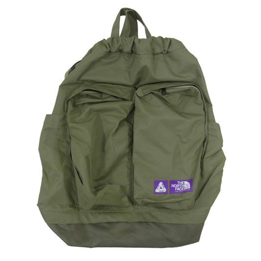THE NORTH FACE ノースフェイス 25AW N25FU132 Purple Label パープルレーベル x PALACE SKATEBOARDS パレススケートボード Mountain Wind Backpack マウンテン ウインド バックパック リュック カーキ系【中古】