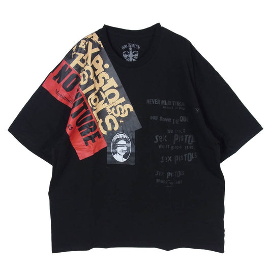 マスターマインド ワールド 25SS SEX PISTOLS セックスピストルズ No Future S-S Tee TS221 ゴッドセーブ ザ クイーン 半袖 Tシャツ ブラック系 S【美品】【中古】