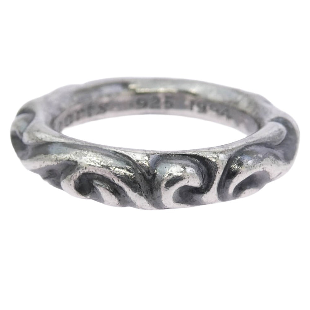 CHROME HEARTS クロムハーツ（原本無） 購入時保証書付属 SCRL BAND スクロールバンド リング シルバー系 約16号【中古】