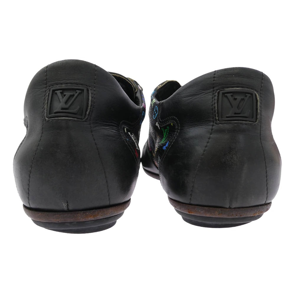 LOUIS VUITTON ルイ・ヴィトン マルチ モノグラム レザー ローカット スニーカー ブラック系 6【中古】