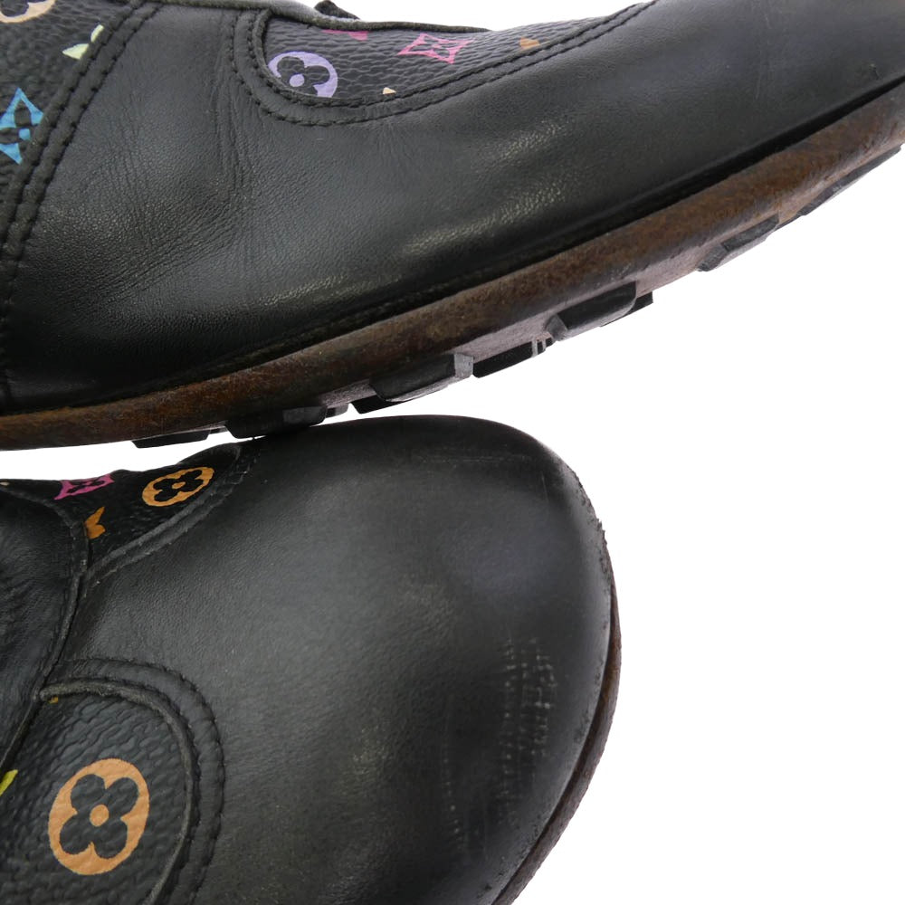 LOUIS VUITTON ルイ・ヴィトン マルチ モノグラム レザー ローカット スニーカー ブラック系 6【中古】