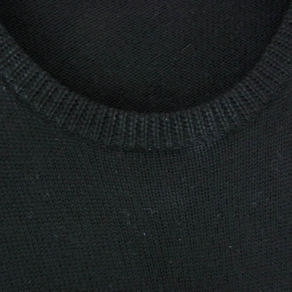 GIVENCHY ジバンシィ 19AW BM90B44Y5D スプリットロゴ ウール クルーネック ニット セーター ブラック系 L【中古】