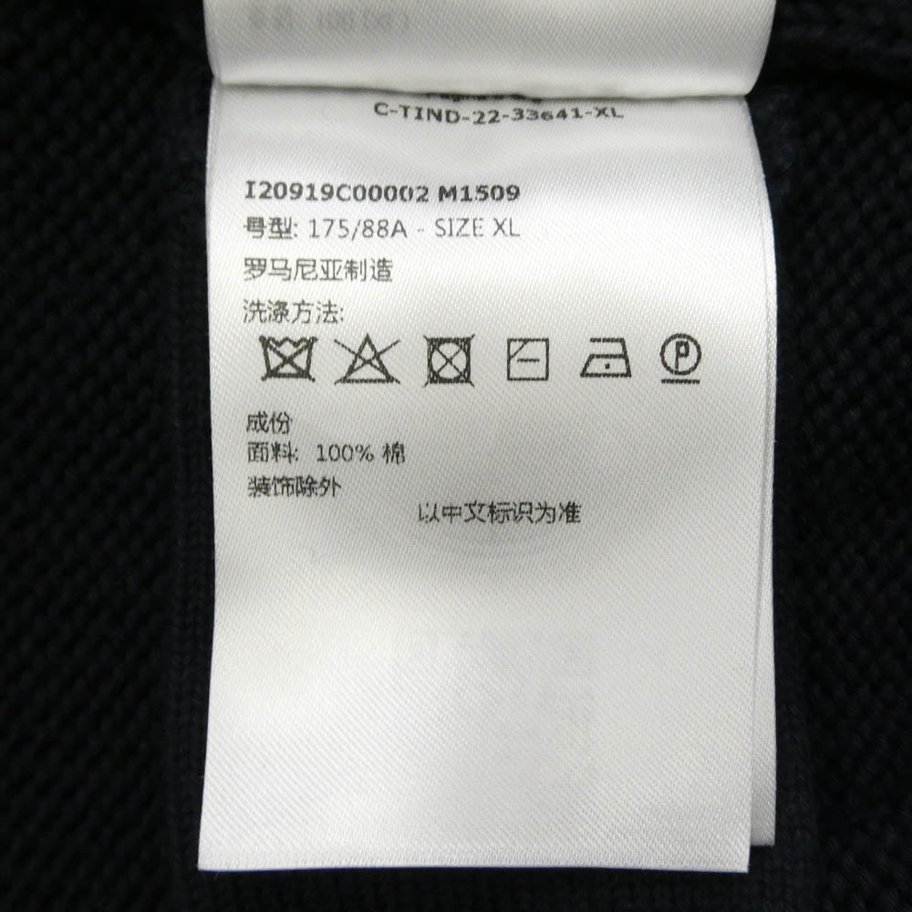 MONCLER モンクレール 23AW I20919C00002 M1509 モンクレールジャパンタグ GIROCOLLO TRICOT モノグラムパッチ コットン ニット セーター ネイビー系 XL【中古】