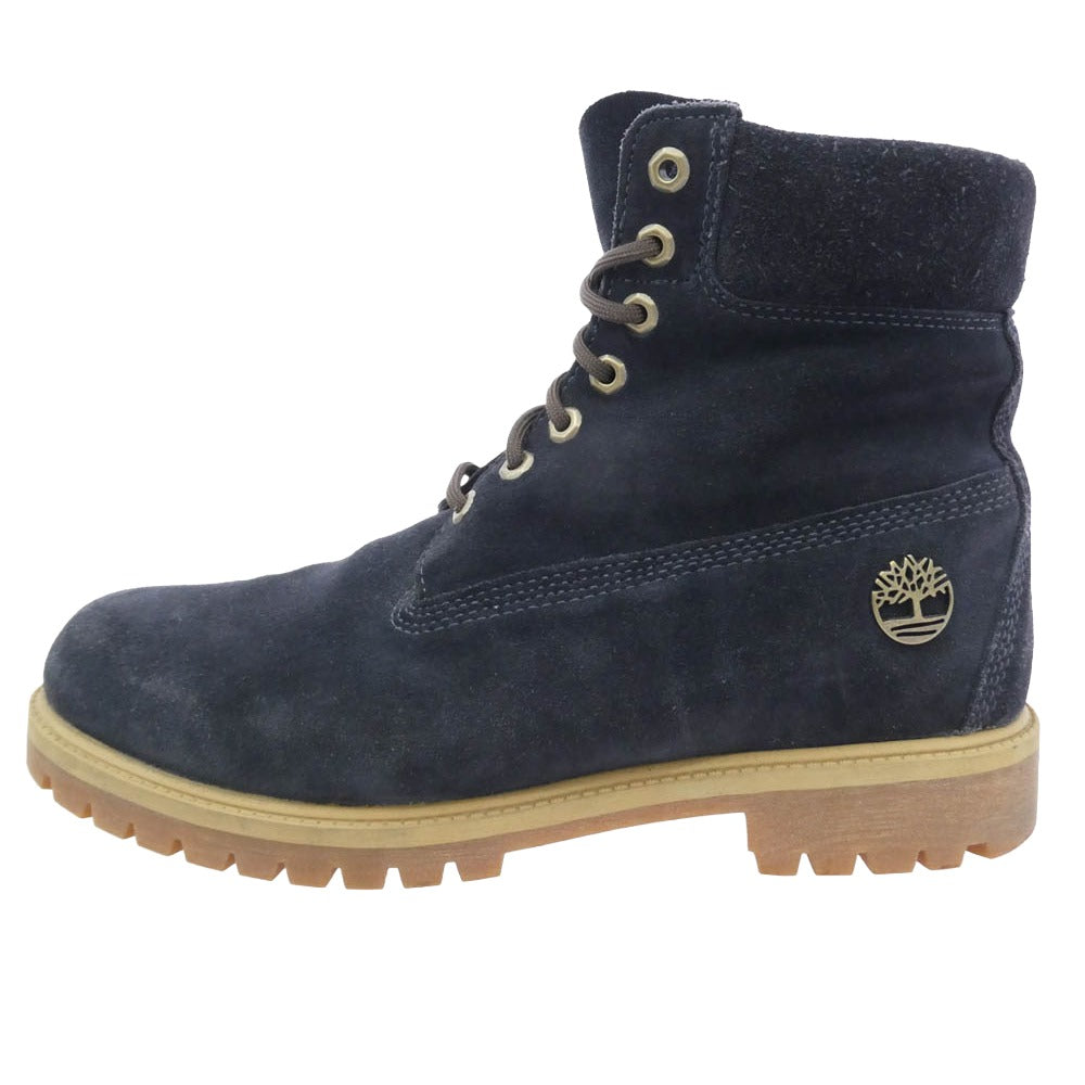 Timberland ティンバーランド Heritage 6inch Lace Up Waterproof Boot ヘリテージ 6インチ レースアップ ウォータープルーフ ブーツ ダークネイビー系 29.5cm【中古】