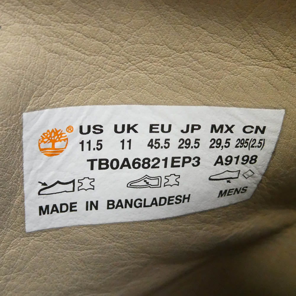 Timberland ティンバーランド Heritage 6inch Lace Up Waterproof Boot ヘリテージ 6インチ レースアップ ウォータープルーフ ブーツ ダークネイビー系 29.5cm【中古】