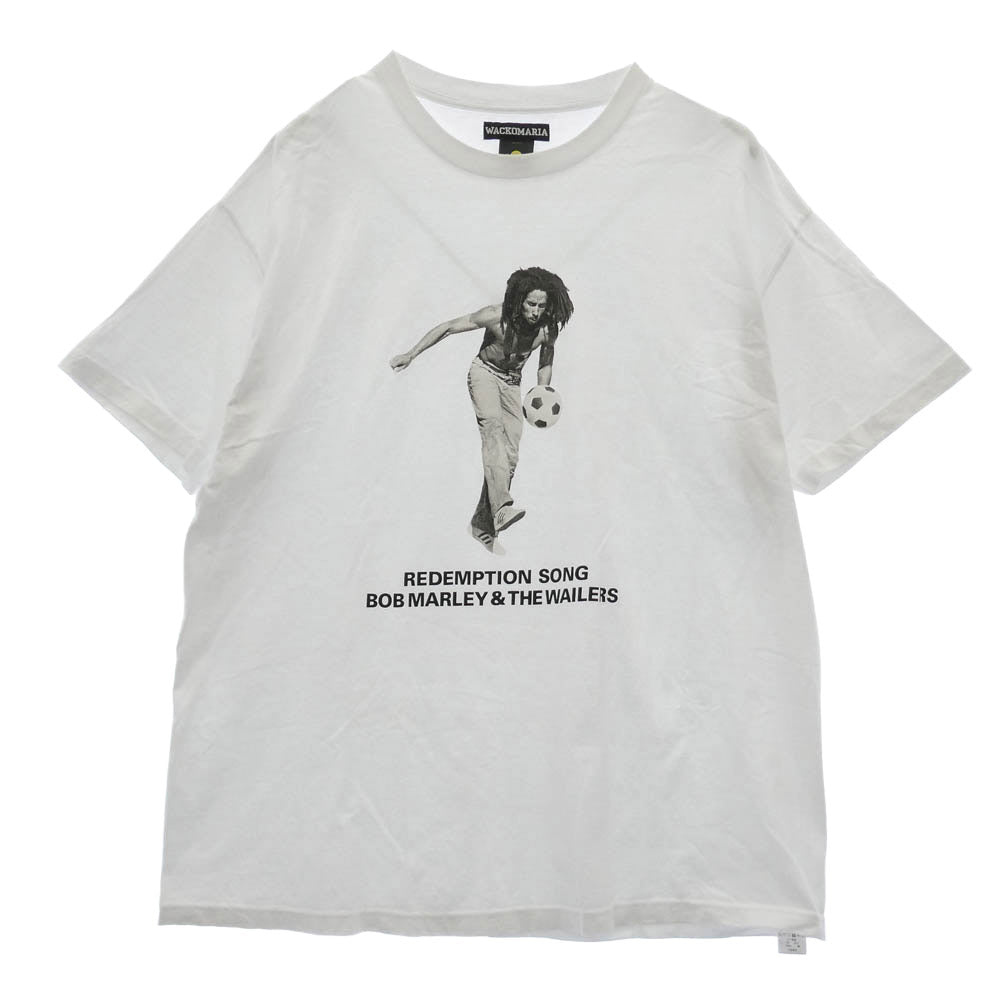 WACKO MARIA ワコマリア ONE LOVE ボブマーリー 半袖 Tシャツ カットソー ホワイト系 XXL【中古】