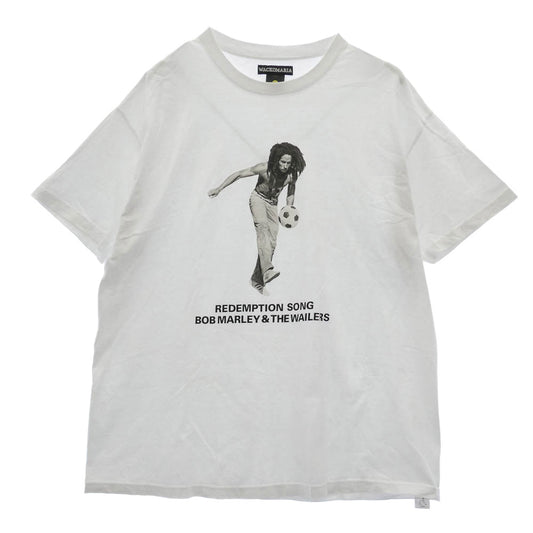 WACKO MARIA ワコマリア ONE LOVE ボブマーリー 半袖 Tシャツ カットソー ホワイト系 XXL【中古】
