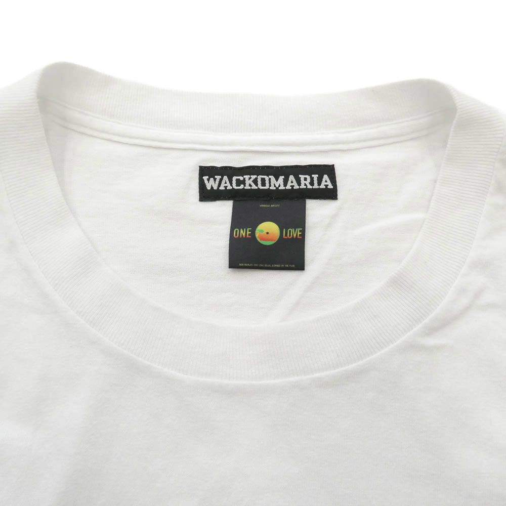 WACKO MARIA ワコマリア ONE LOVE ボブマーリー 半袖 Tシャツ カットソー ホワイト系 XXL【中古】