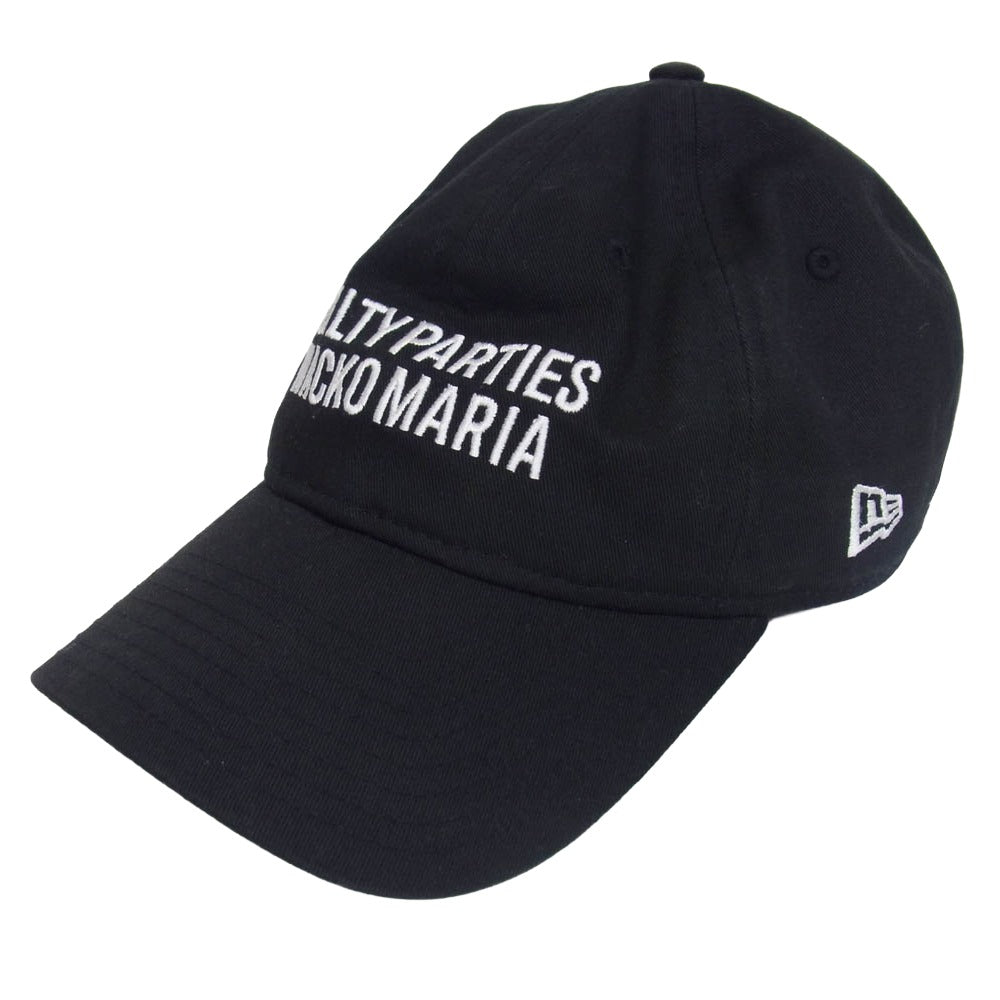 WACKO MARIA ワコマリア 24AW × NEW ERA ニューエラ ロゴ刺繍 キャップ 帽子 ブラック系【中古】