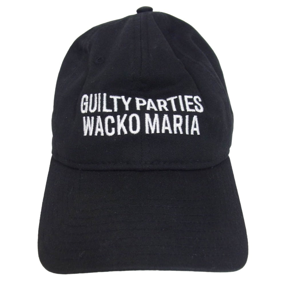 WACKO MARIA ワコマリア 24AW × NEW ERA ニューエラ ロゴ刺繍 キャップ 帽子 ブラック系【中古】