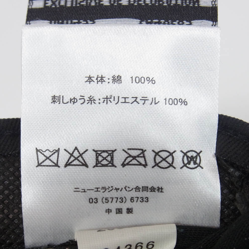 WACKO MARIA ワコマリア 24AW × NEW ERA ニューエラ ロゴ刺繍 キャップ 帽子 ブラック系【中古】