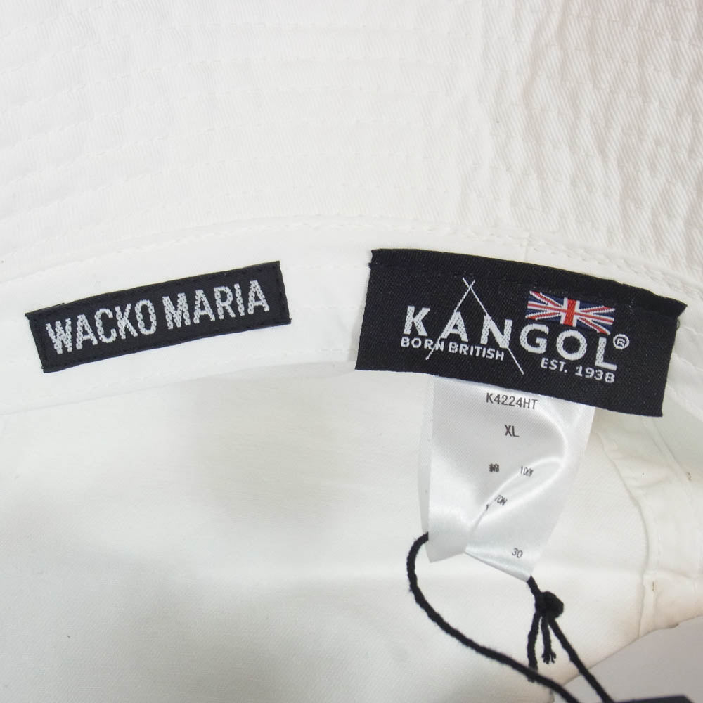 WACKO MARIA ワコマリア 26SS 26SS-WMA-HA01 KANGOL WASHED BUCKET カンゴール バケットハット ホワイト系 XL【美品】【中古】