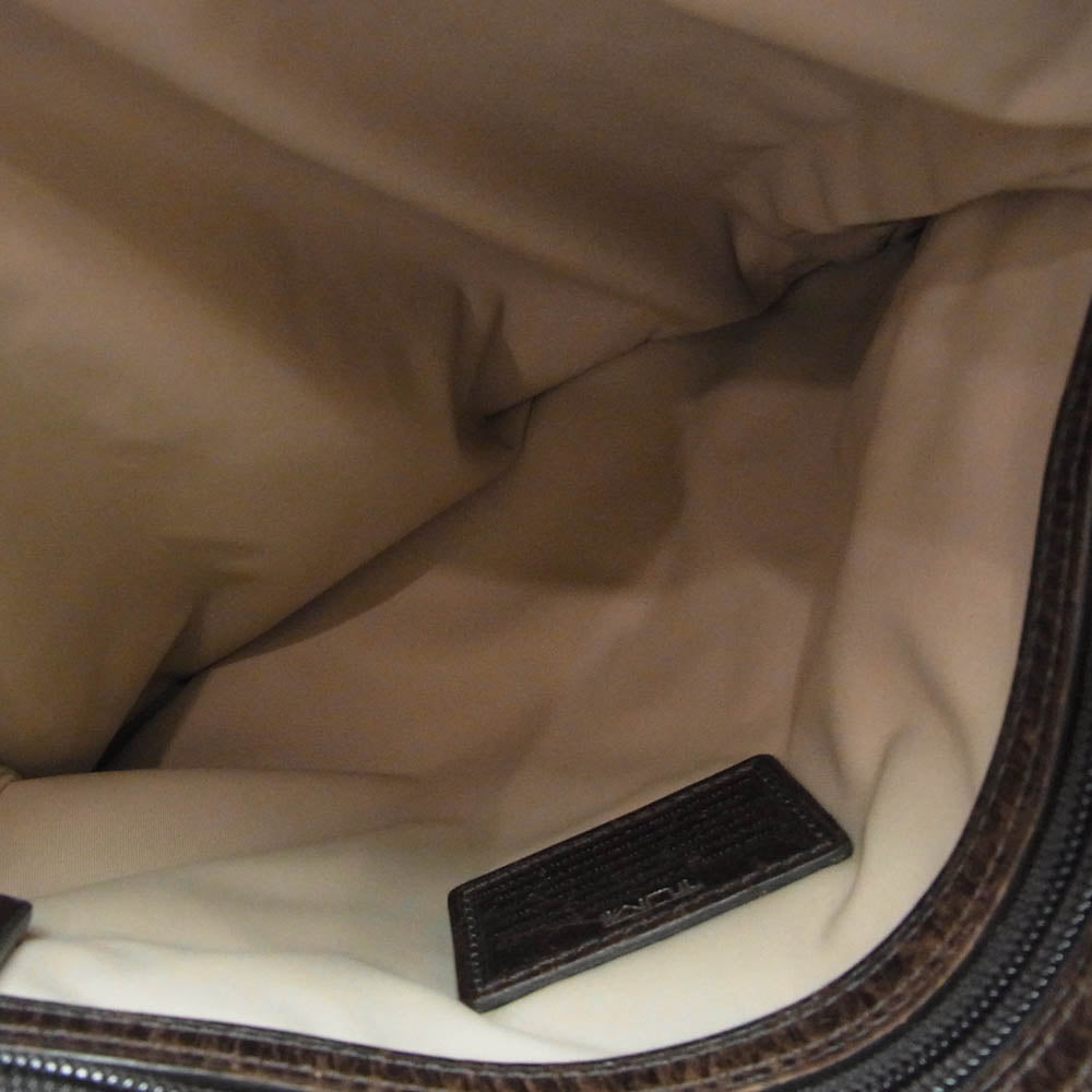 TUMI トゥミ 24105 レザー切替 ショルダーバッグ ベージュ系【中古】