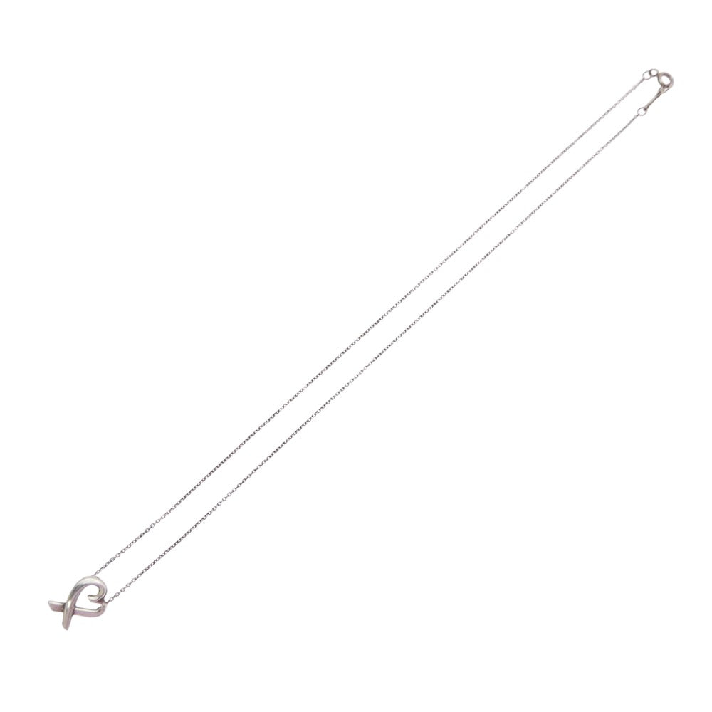 TIFFANY&Co. ティファニー ラビングハート ネックレス シルバー系【中古】