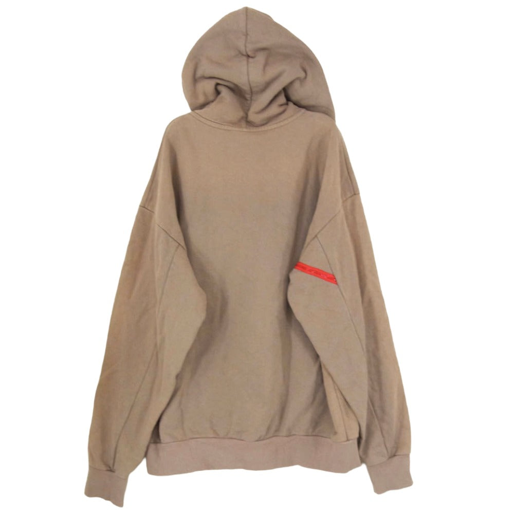 フィンガリン ハーフジップ パーカー フーディー ブラウン系 M【中古】