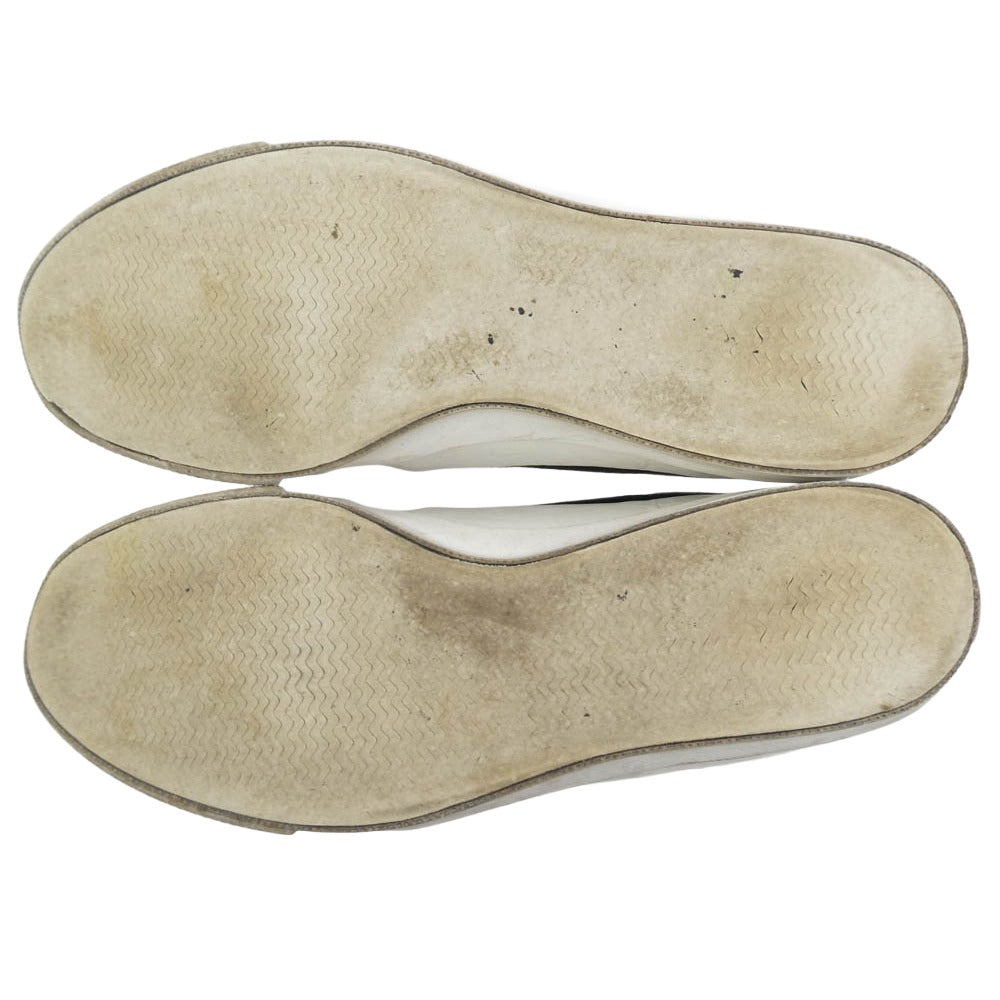 ANATOMICA アナトミカ WAKOUWA ワクワ キャンバス デッキシューズ ブラック系 ホワイト系 24.5cm【中古】