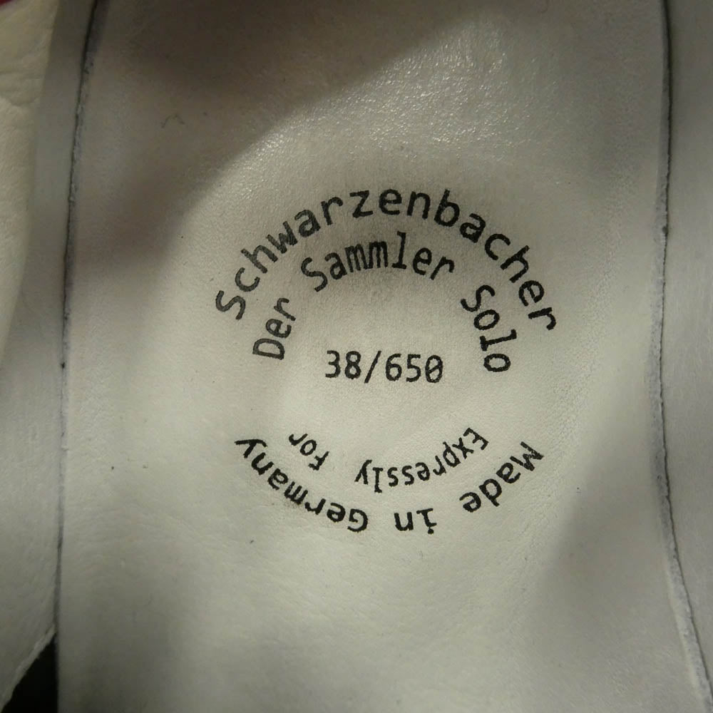 ディアザムラーソロ x Schwarzenbacher シュワルツェンバッハ BW GYM SHOES ジャーマントレーナー スニーカー ブラック系 38【中古】