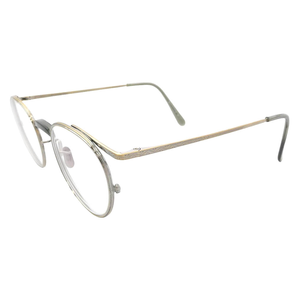 EYEVAN7285 アイヴァン7285 133 c.90110 度入り ボストンフレーム 眼鏡 メガネ アイウェア ゴールド系 クリア系 47□22-145【中古】