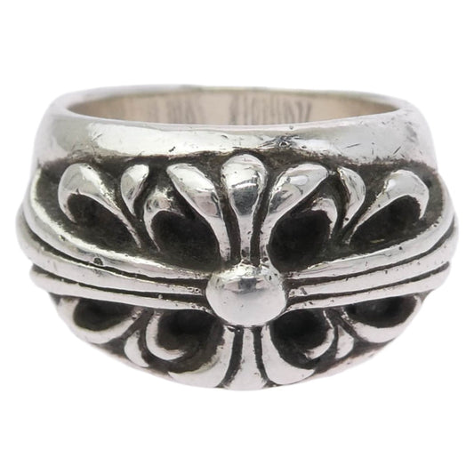 CHROME HEARTS クロムハーツ（原本有） FLORAL CROSS FLRL CRS フローラルクロスリング シルバー系 13号【中古】