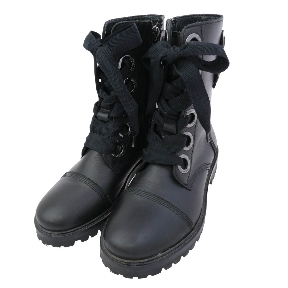 ZADIG&VOLTAIRE ザディグエヴォルテール サイドジップ ブーツ ブラック系 シルバー系 36【中古】