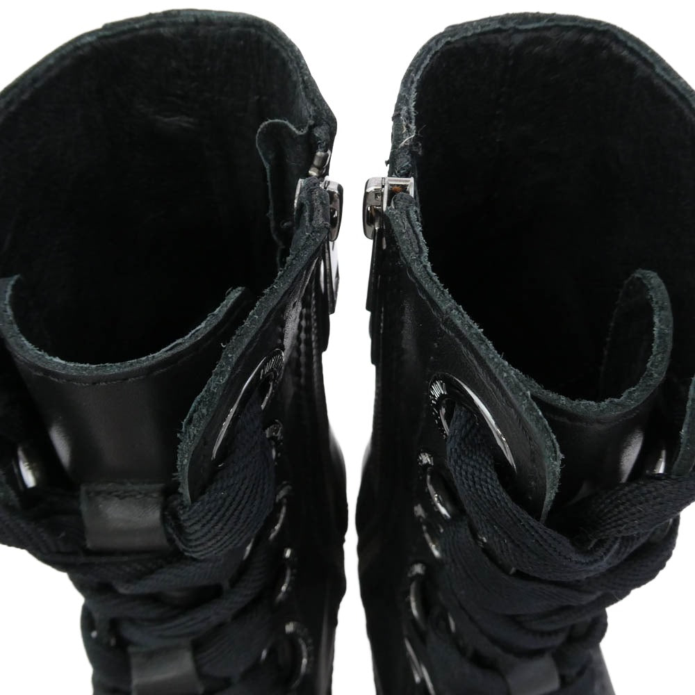 ZADIG&VOLTAIRE ザディグエヴォルテール サイドジップ ブーツ ブラック系 シルバー系 36【中古】