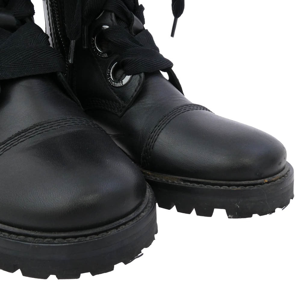 ZADIG&VOLTAIRE ザディグエヴォルテール サイドジップ ブーツ ブラック系 シルバー系 36【中古】