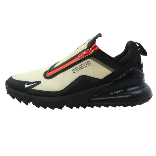 NIKE ナイキ CU5732-030 Air Max 270 Golf Shield Black Team Orange White エアマックス270 ゴルフ シールド ブラック チームオレンジ ホワイト スニーカー ベージュ系 ブラック系 27.5cm【中古】