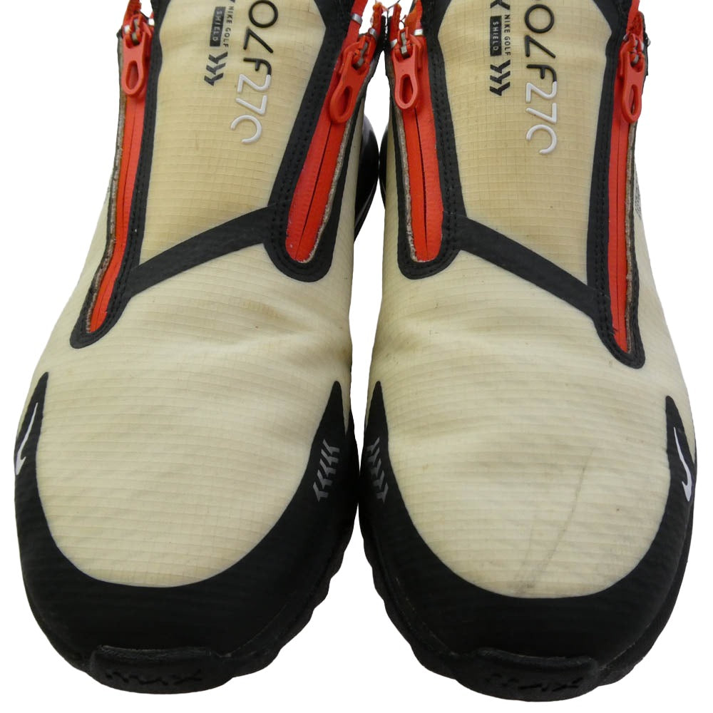 NIKE ナイキ CU5732-030 Air Max 270 Golf Shield Black Team Orange White エアマックス270 ゴルフ シールド ブラック チームオレンジ ホワイト スニーカー ベージュ系 ブラック系 27.5cm【中古】