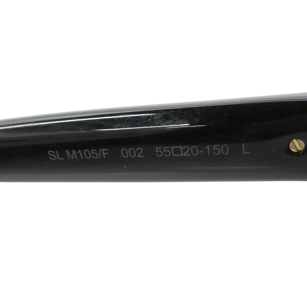 SAINT LAURENT サンローラン SL M105/F モノグラム ロゴテンプル サングラス 眼鏡 アイウェア ブラック系 55□20-150【中古】