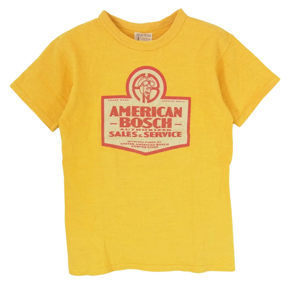 The REAL McCOY'S ザリアルマッコイズ JOE McCOY ジョーマッコイ UNITED MOTORS プリント Tシャツ イエロー系 36【中古】