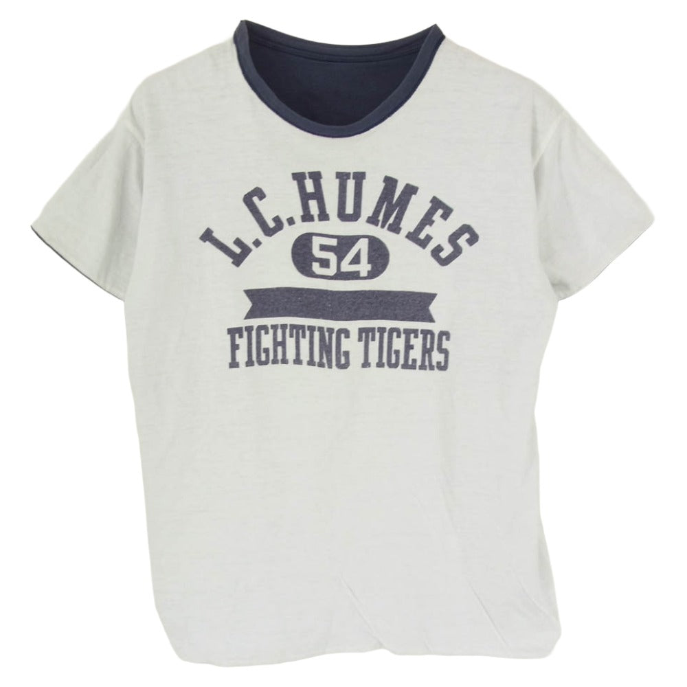 The REAL McCOY'S ザリアルマッコイズ sports wear リバーシブル プリント Tシャツ ネイビー系 M【中古】