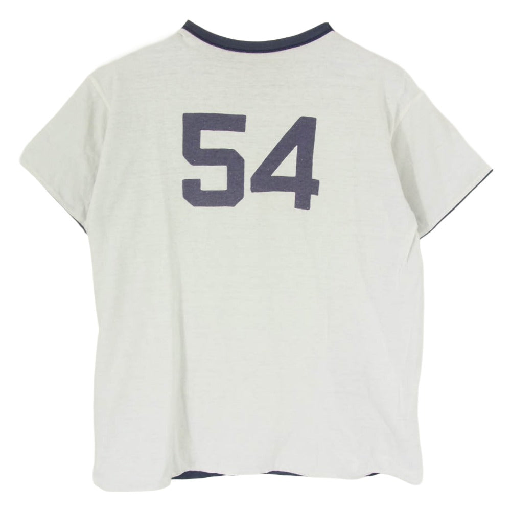 The REAL McCOY'S ザリアルマッコイズ sports wear リバーシブル プリント Tシャツ ネイビー系 M【中古】
