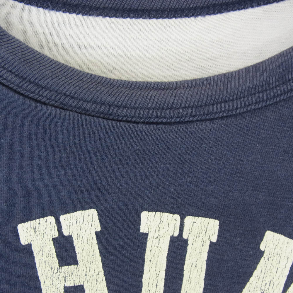 The REAL McCOY'S ザリアルマッコイズ sports wear リバーシブル プリント Tシャツ ネイビー系 M【中古】