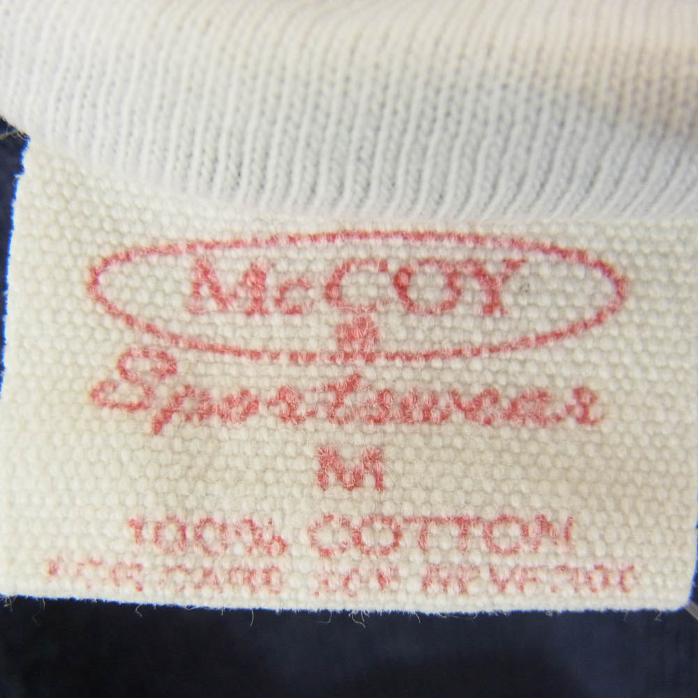 The REAL McCOY'S ザリアルマッコイズ sports wear リバーシブル プリント Tシャツ ネイビー系 M【中古】