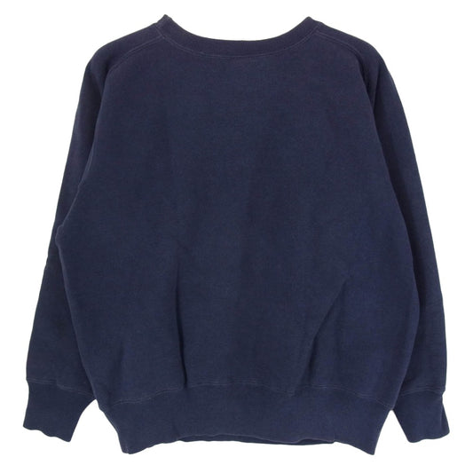 The REAL McCOY'S ザリアルマッコイズ 旧マッコイ McCOY Sportswear フリーダムスリーブ 前V プリント スウェット ネイビー系 36【中古】