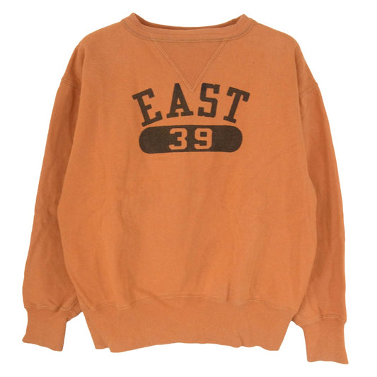 The REAL McCOY'S ザリアルマッコイズ 旧マッコイ McCOY Sportswear フリーダムスリーブ 前V プリント スウェット オレンジ系 36【中古】