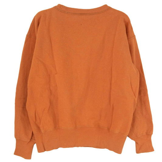 The REAL McCOY'S ザリアルマッコイズ 旧マッコイ McCOY Sportswear フリーダムスリーブ 前V プリント スウェット オレンジ系 36【中古】
