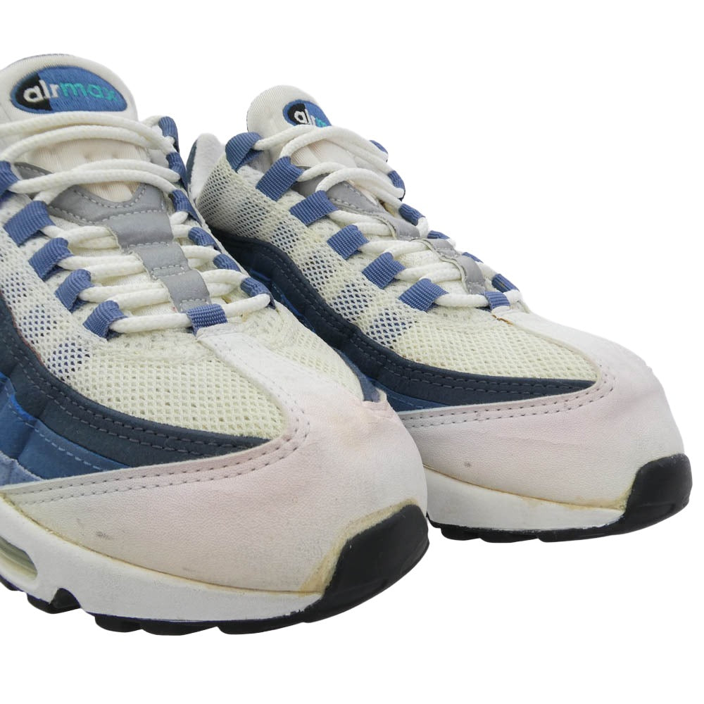 NIKE ナイキ 104050-131 【観賞用】 95年製 オリジナル AIR MAX 95 エアマックス95 ブルーグラデ スニーカー ソールリペア ホワイト系 ブルー系 26.0cm【中古】